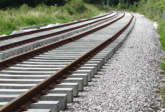 ballast rail track