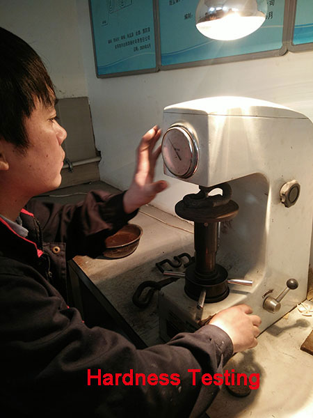 hardness testing of rial clip