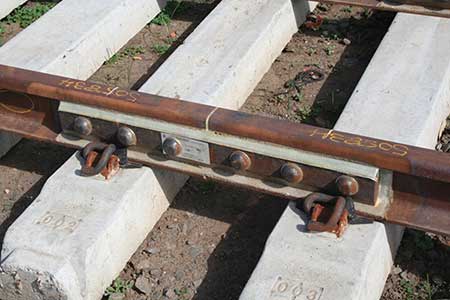 insulated rail joint in railway