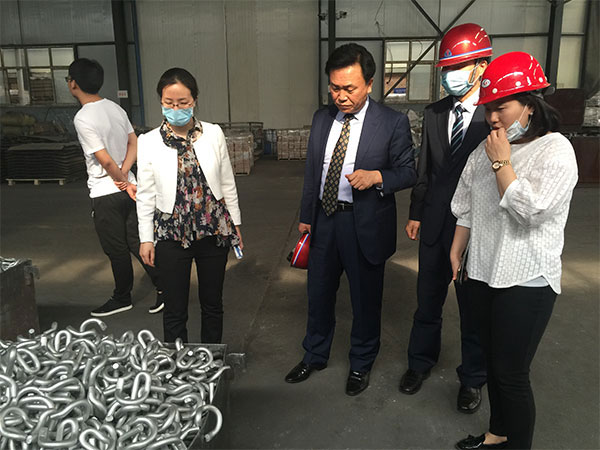 Korean clients visit the rail clip workshop of AGICO