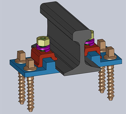 KPO rail fastening system