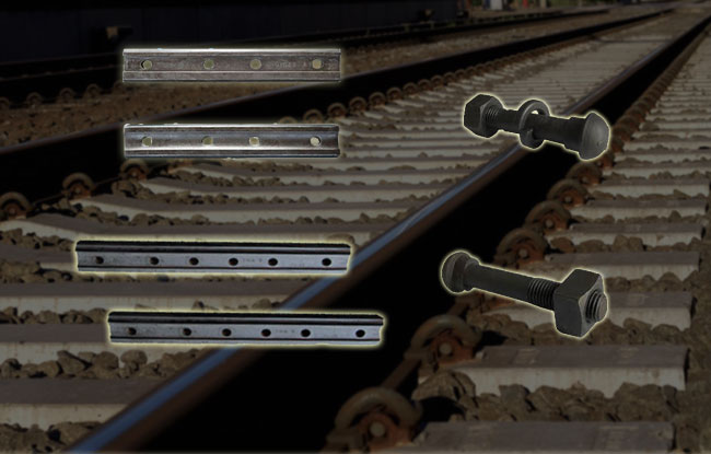 rail joint matched fish bolt on railway