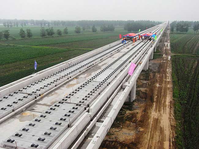 the construction of high speed rail